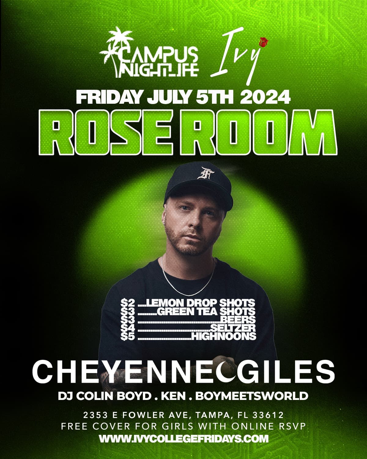 IVY COLLEGE FRIDAYS (ROSE Room)