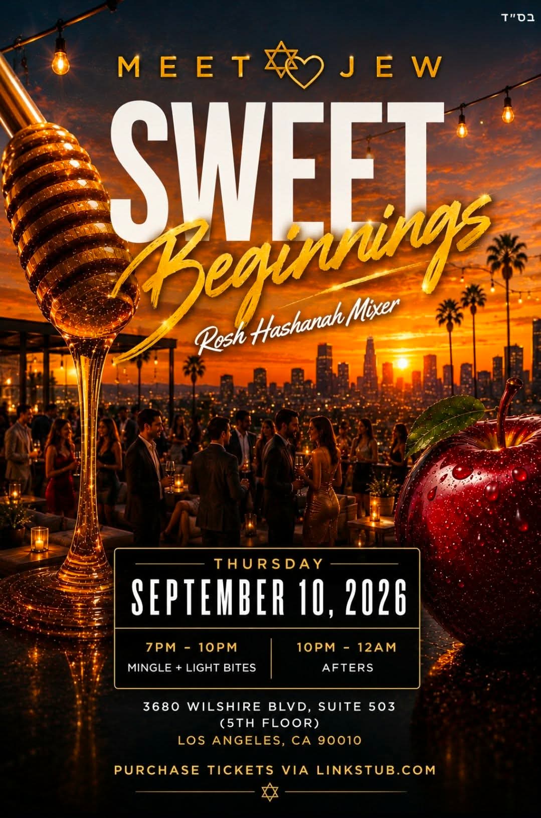 LA Rosh Hashanah Rooftop Mixer + Afters