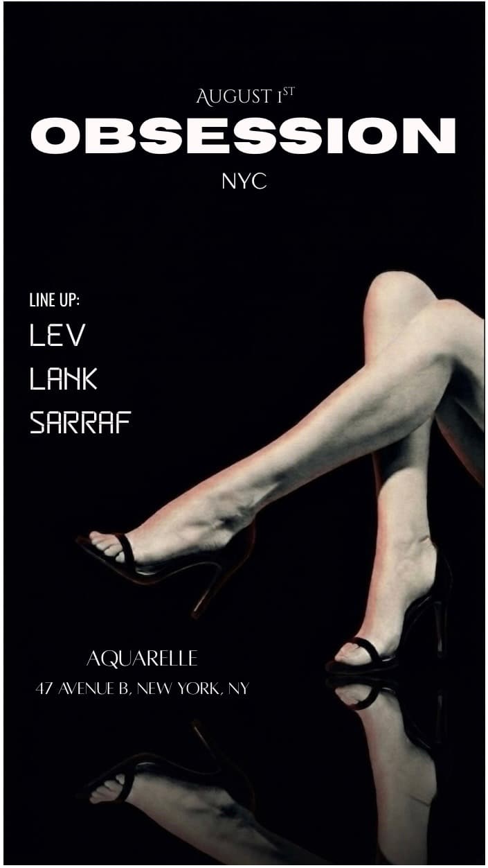 OBSESSION SATURDAYS 8/1 @ AQUARELLE