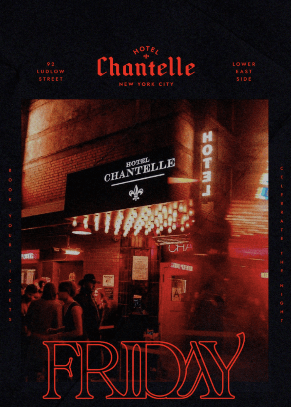 FRIDAYS PARTY @ HOTEL CHANTELLE 3/8