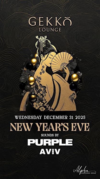 NEW YEAR’S EVE AT GEKKŌ LOUNGE