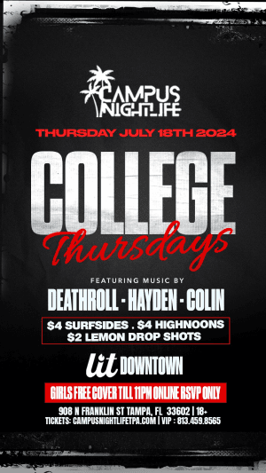 LIT COLLEGE THURSDAYS (SUMMER EDITION)