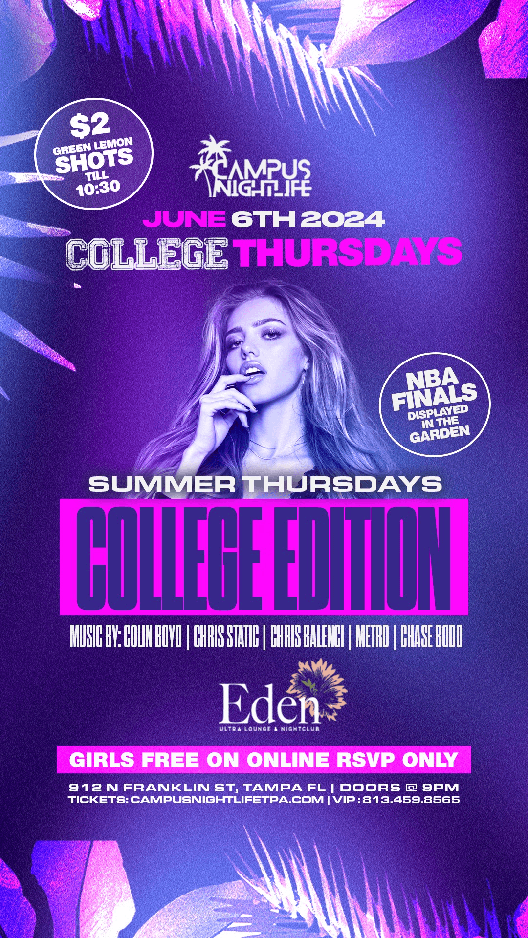 EDEN COLLEGE THURSDAYS (SUMMER EDITION)