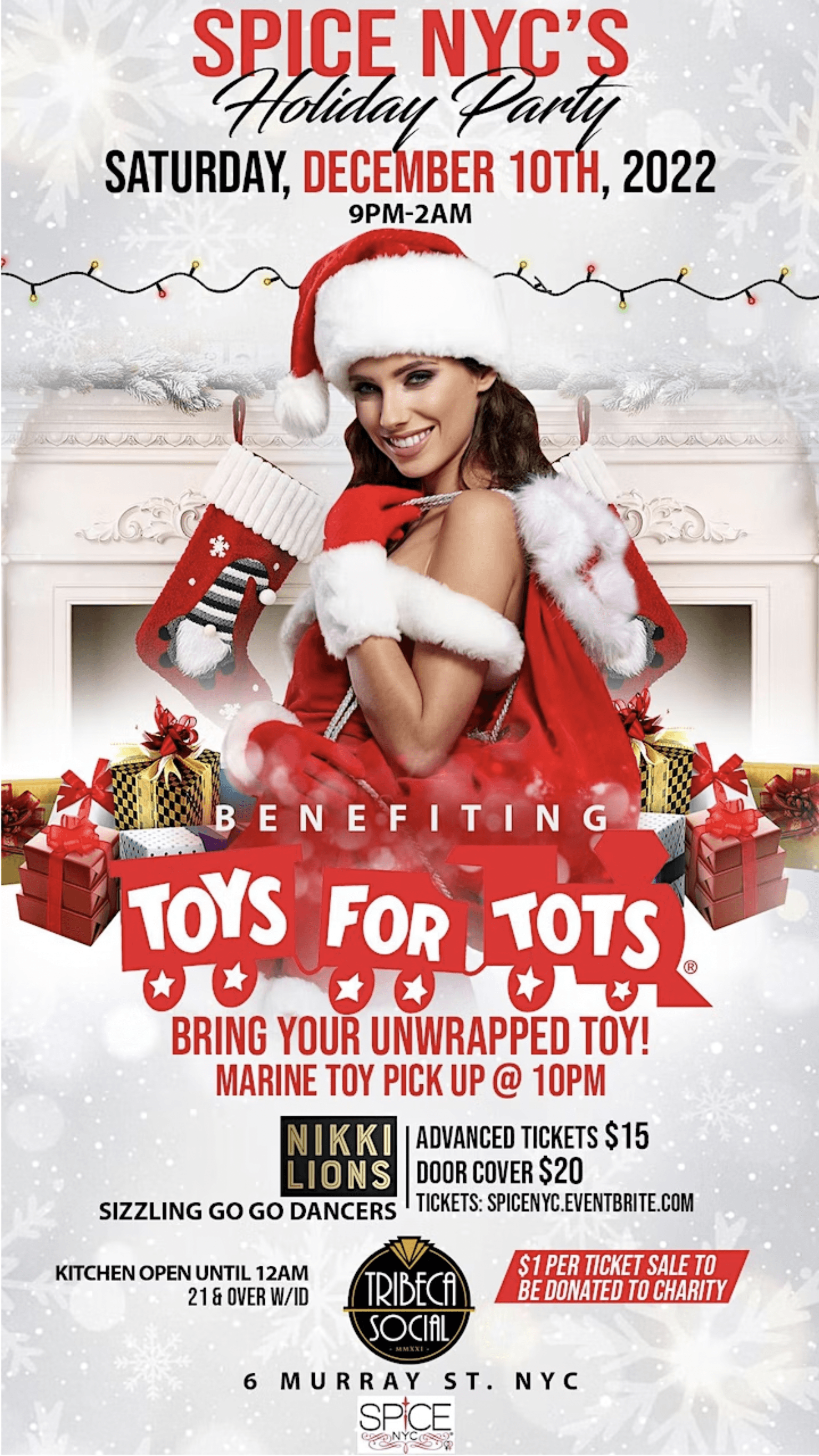 SPICE NYC HOLIDAY PARTY | Toys 4 Tots Benefit