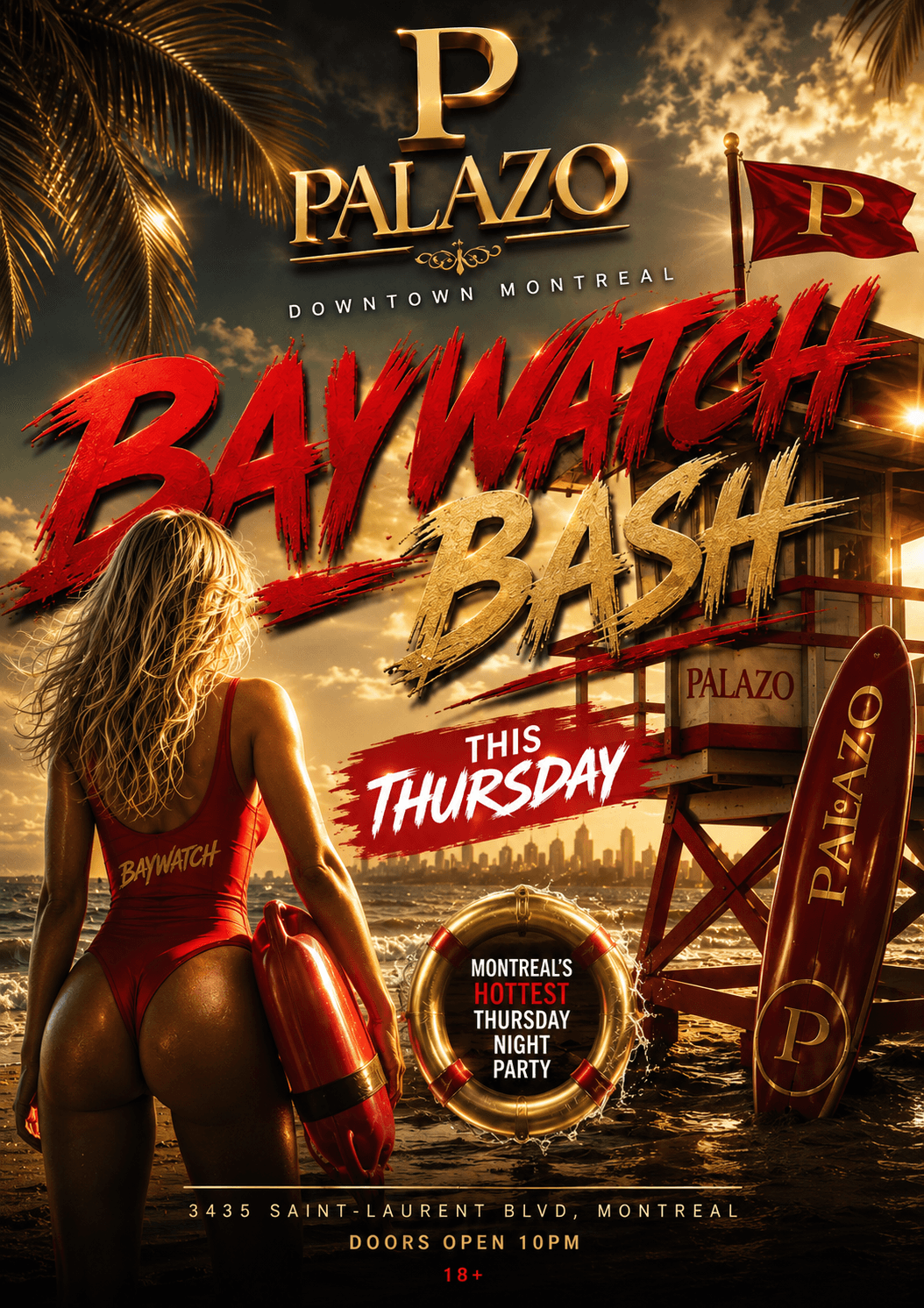 (18+) BAYWATCH BASH @ PALAZO ♛