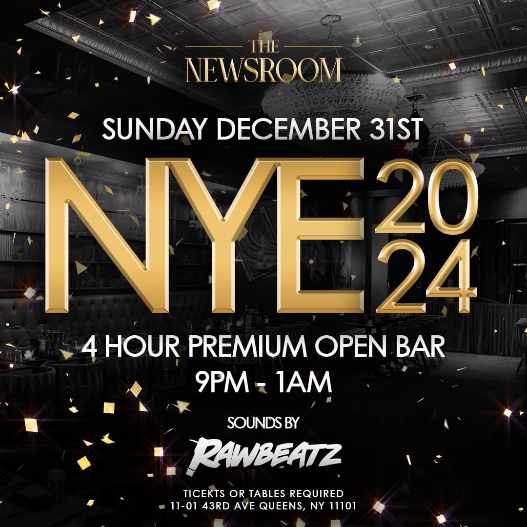 NEW YEARS EVE 2024 @ The Newsroom