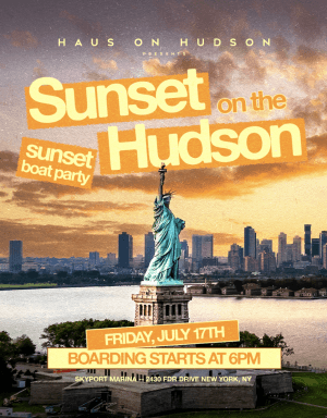 FRIDAY SUNSET ON THE HUDSON 07/17