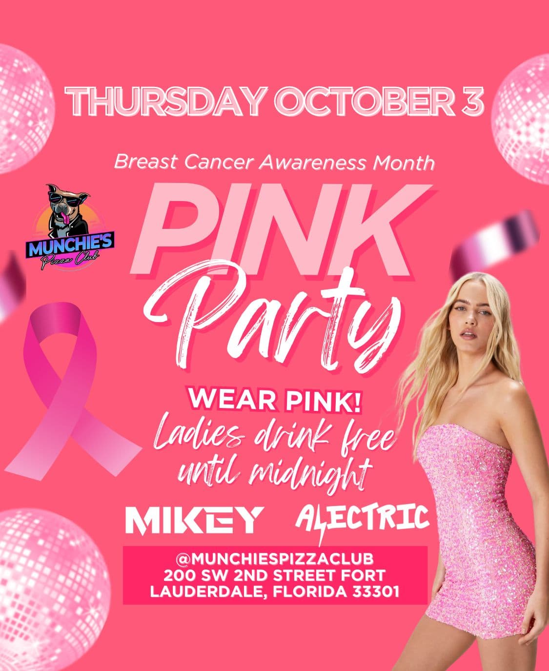 10/03 PINK OUT @ MUNCHIE'S FORT LAUDERDALE