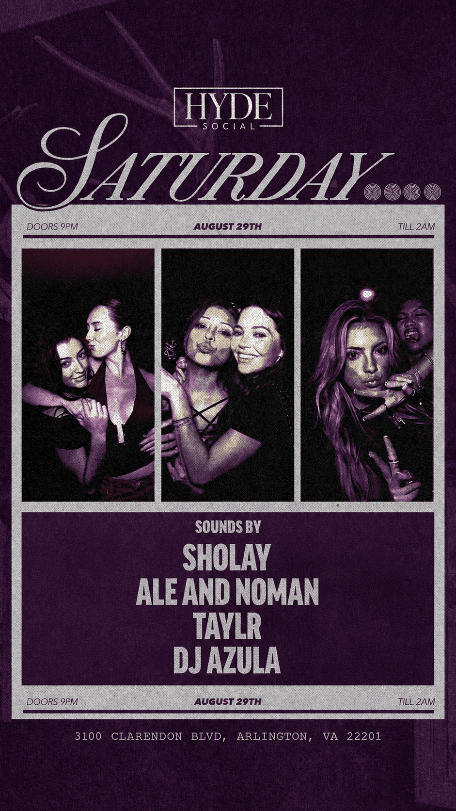HYDE SOCIAL SATURDAYS 8/29