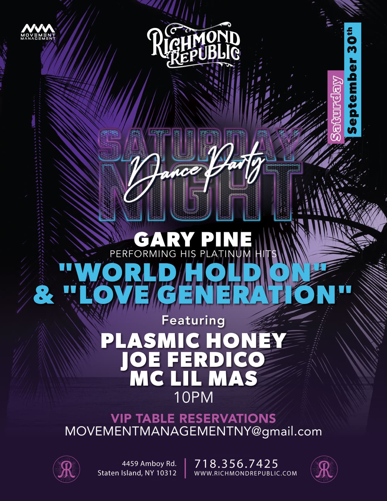 World Hold On @ RICHMOND REPUBLIC - September 30th