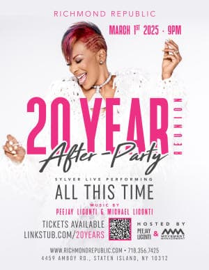 20 Years Reunion Afterparty - Ft Sylver - Saturday March 1st - Richmond Republic