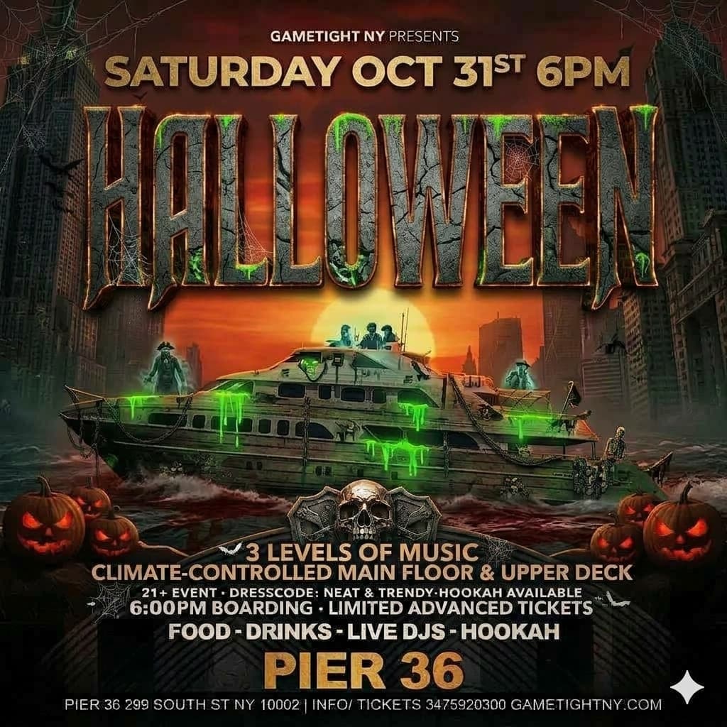 HALLOWEEN YACHT CRUISE PARTY 10/31