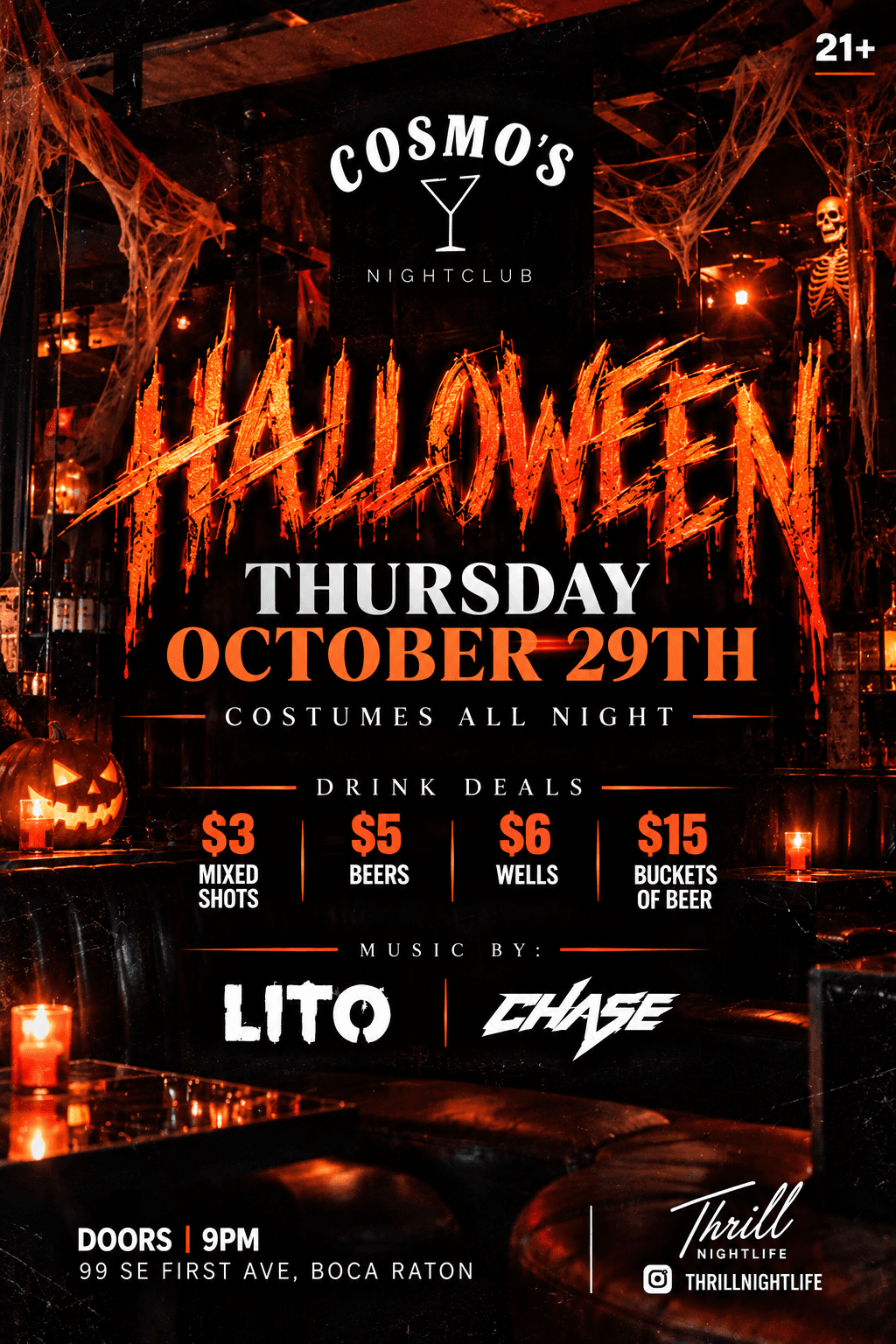COSMO'S HALLOWEEN - THURSDAY, OCTOBER 29TH