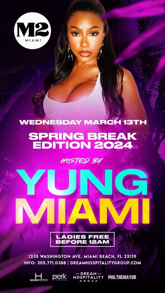 SPRING BREAK 2024 @ CLUB M2 WEDNESDAY MARCH 13TH