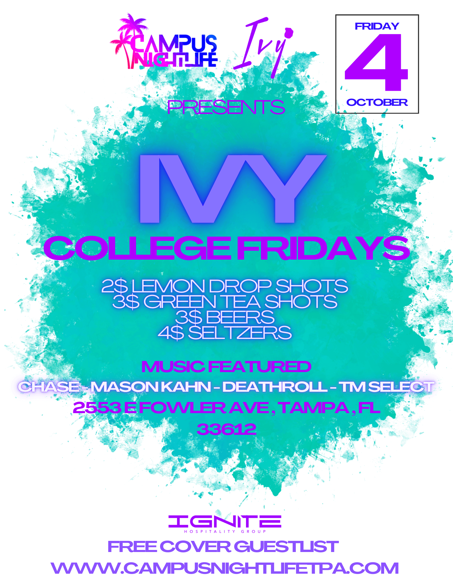 IVY COLLEGE FRIDAYS