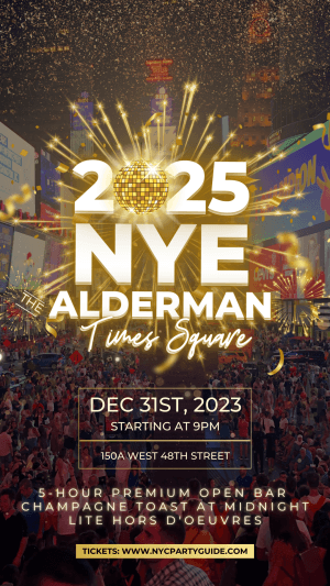 New Year's Eve 2025 at The Alderman Times Square 5-Hours Open Bar