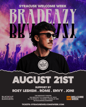 BRADEAZY SYRACUSE WELCOME WEEK (18+) - DAY 1