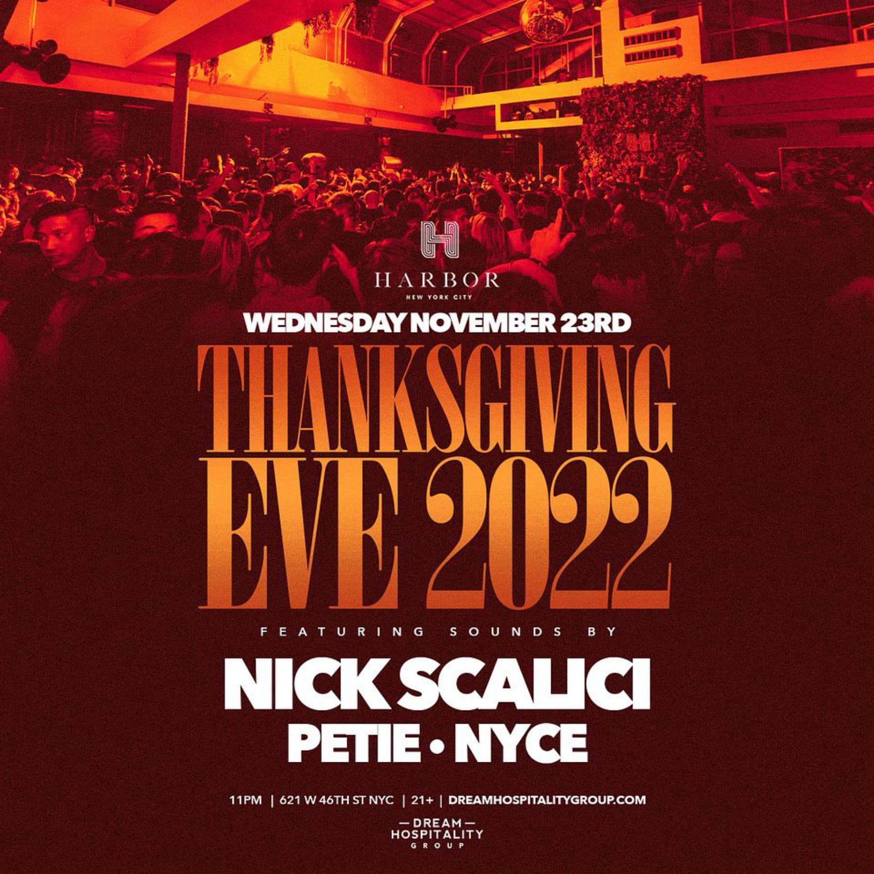 Harbor Rooftop Thanksgiving Party - Wednesday 11/23