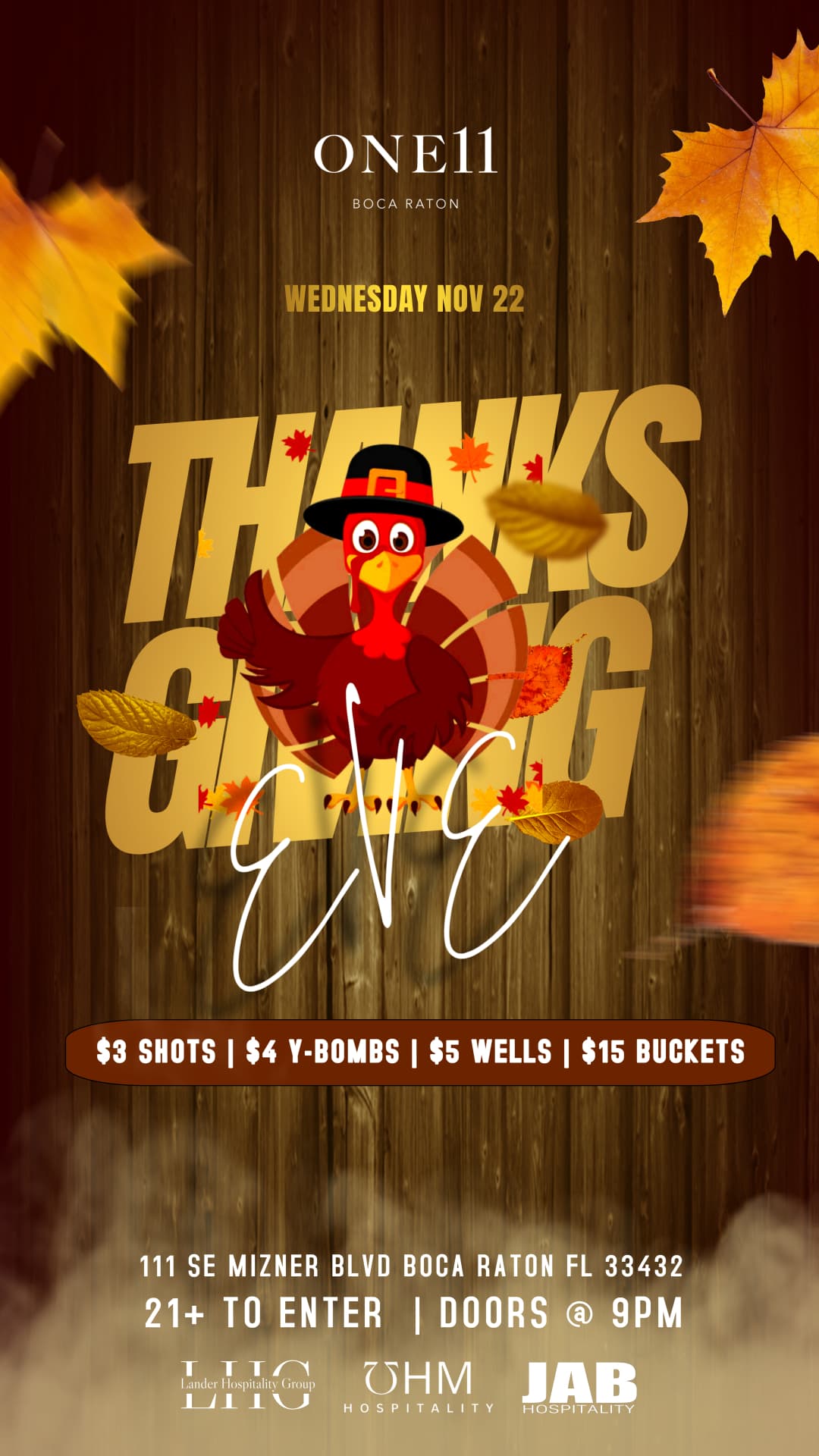 Thanksgiving Eve @ One11