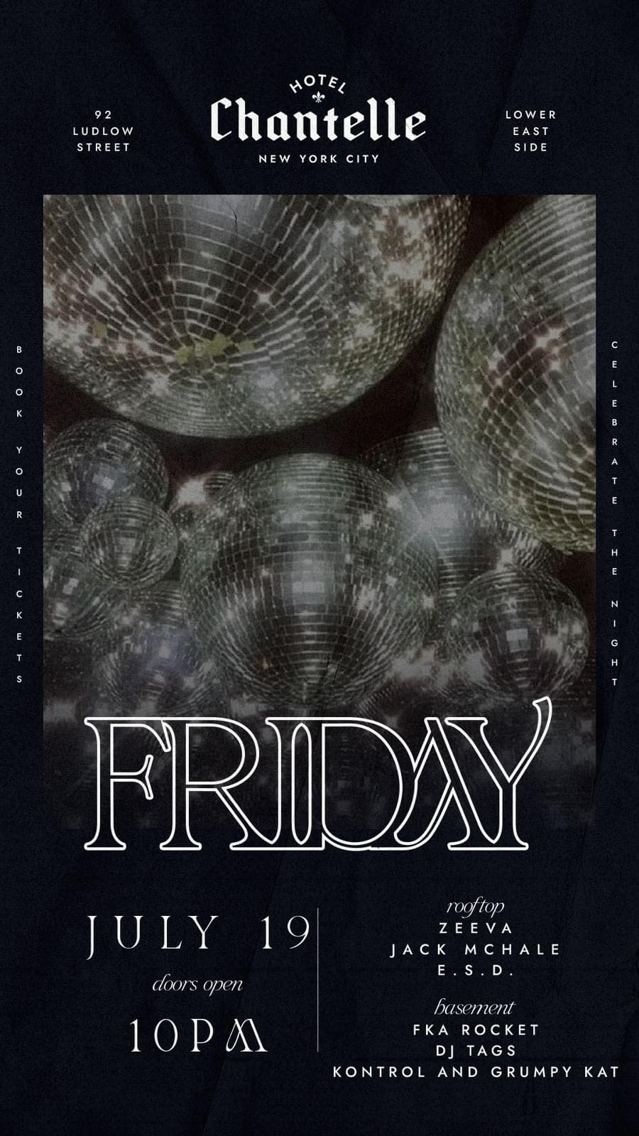Hotel Chantelle Friday 7/19 - Rooftop Access