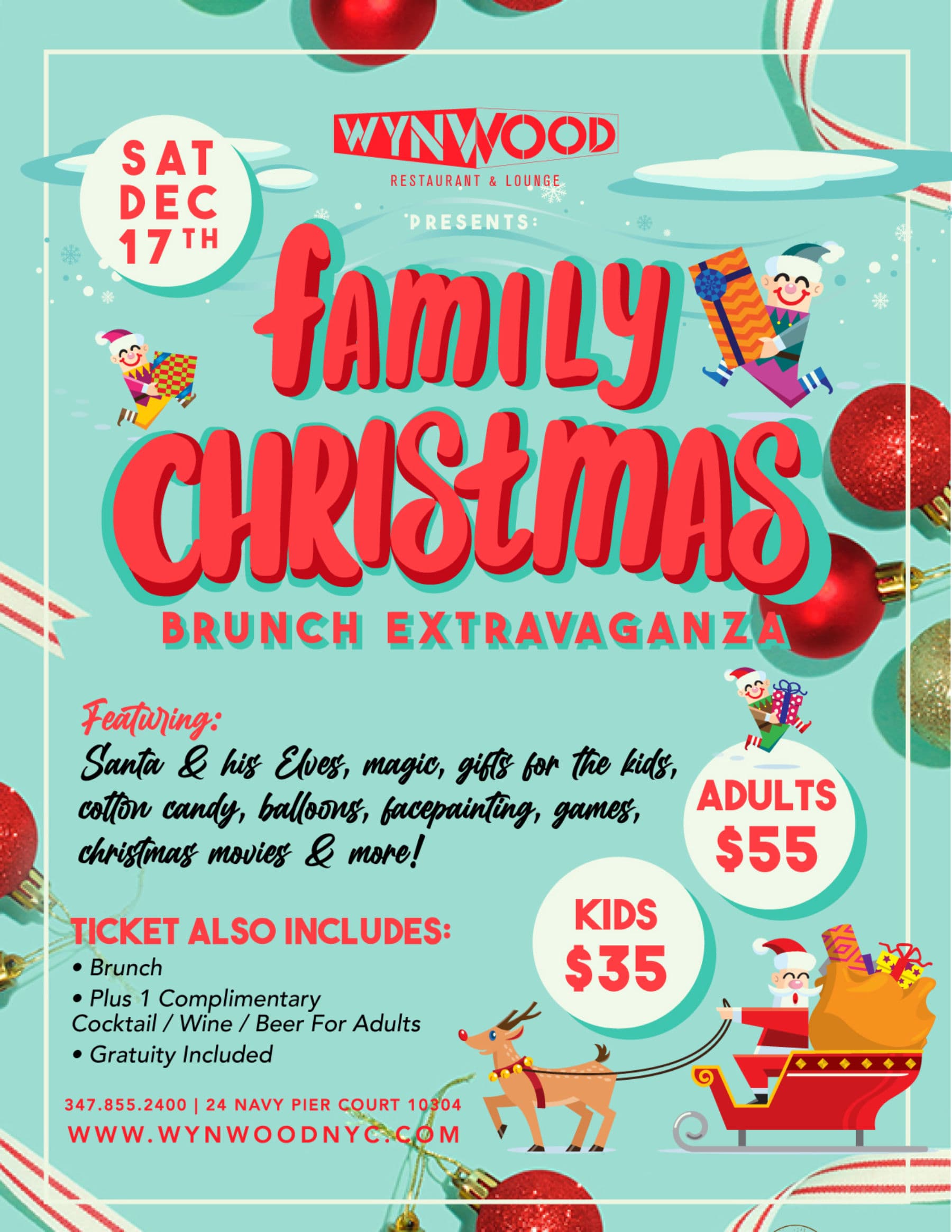 WYNWOOD CHRISTMAS FAMILY BRUNCH | December 17th 2022