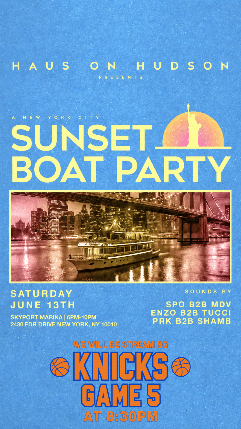 HAUS ON HUDSON BOAT PARTY 6/13