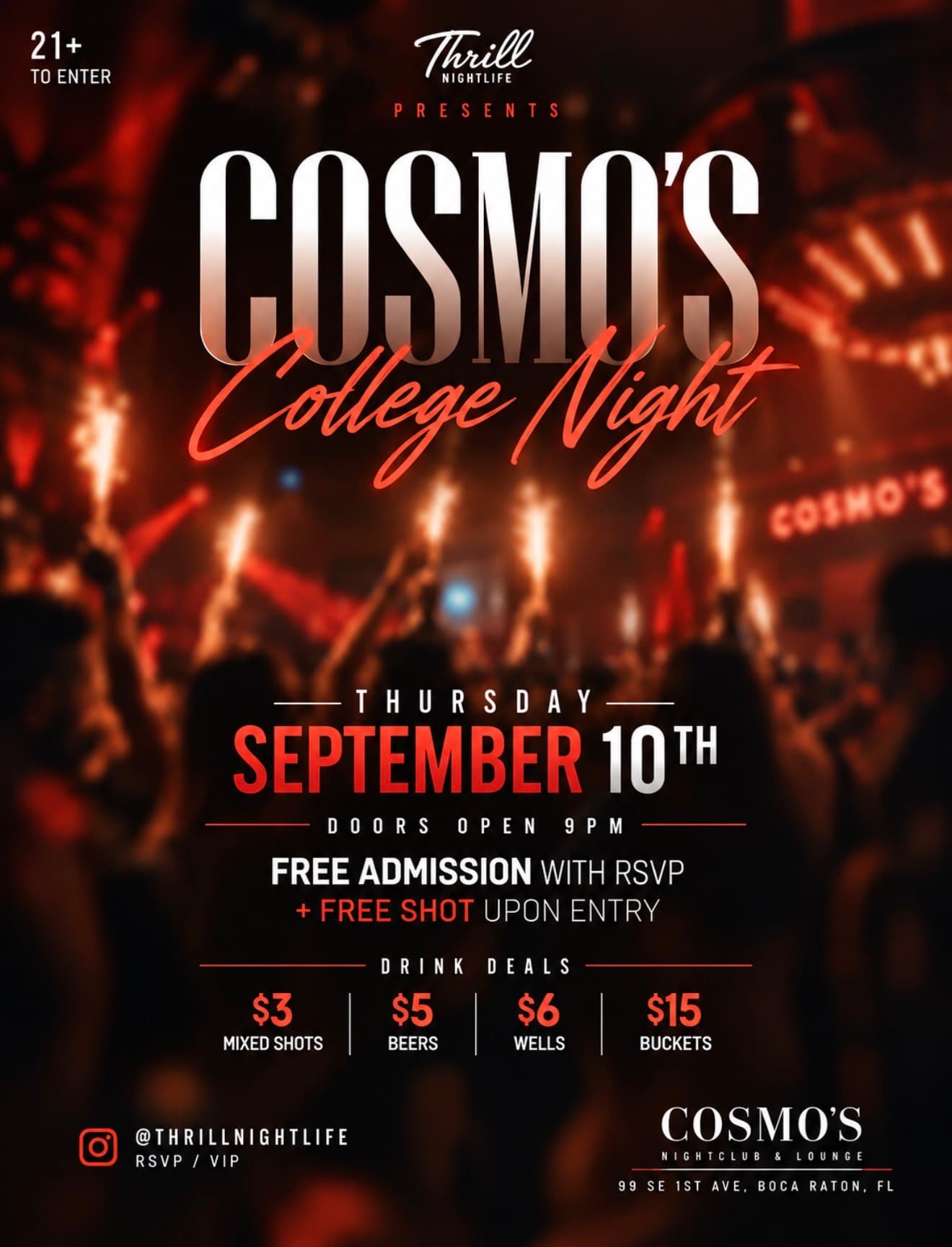 COSMO'S COLLEGE NIGHT 9/10