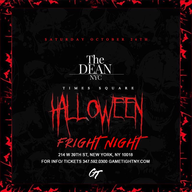 The Dean NYC Times Square Halloween Costume party 2024