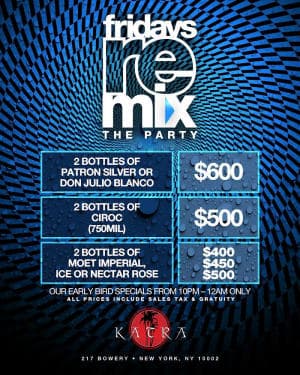 NYC Hip Hop vs Reggae Katra Lounge Remix Fridays FREE Gametight Guestlist