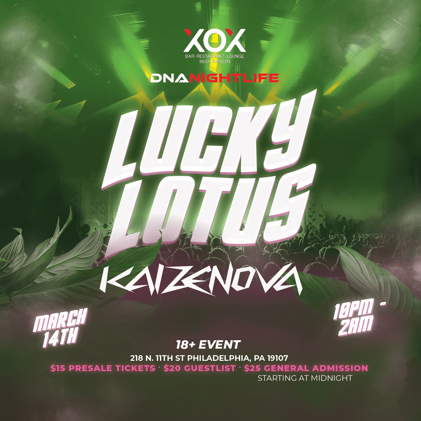 LUCKY LOTUS @ XOX Lounge 3/14