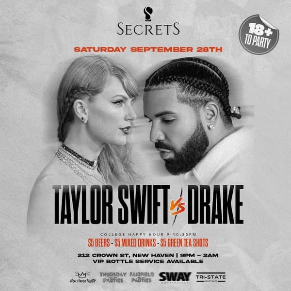 TAYLOR SWIFT vs DRAKE NIGHT (18+)