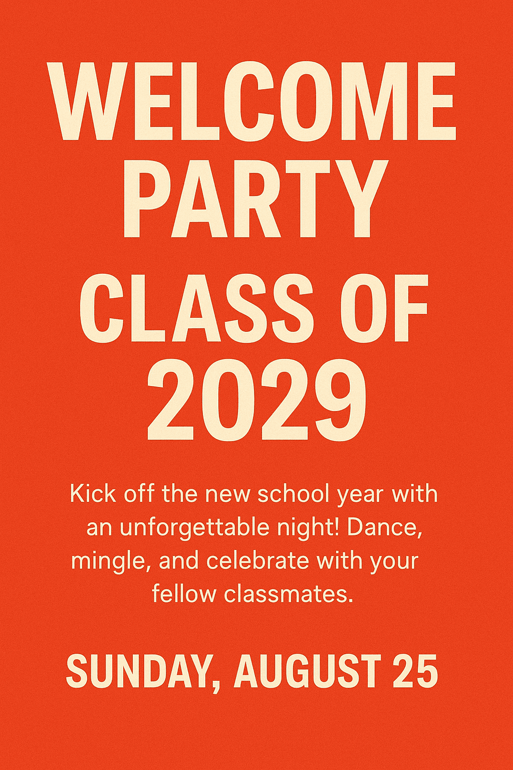 Sacred Heart U Welcome Party