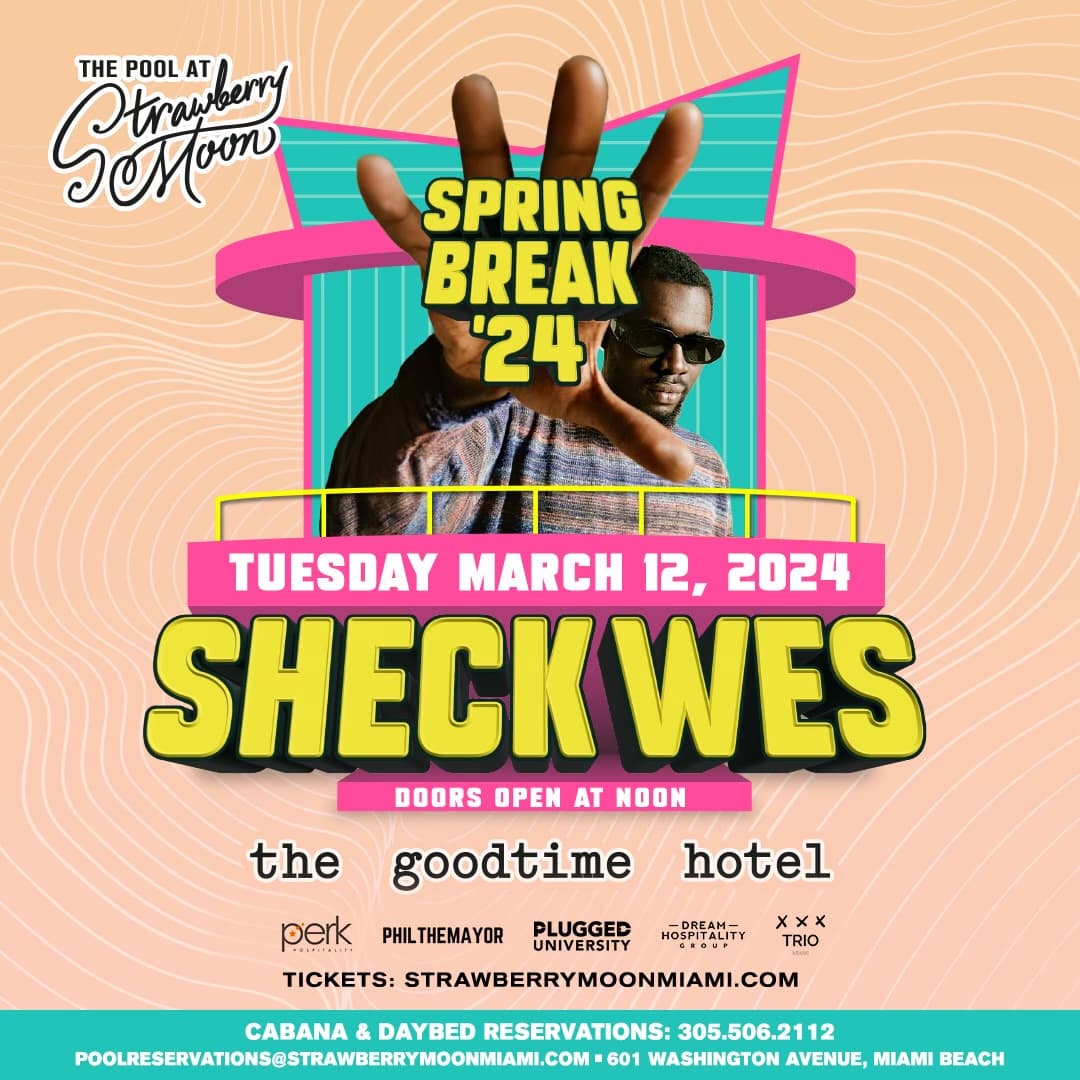 Strawberry Moon Pool presents: Sheck Wes - Tuesday, March 12th, 2024