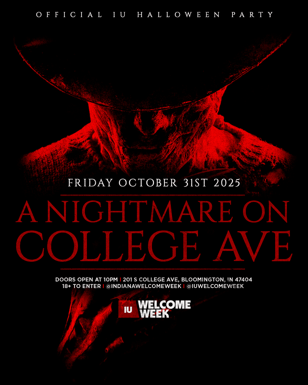 (18+) A NIGHTMARE ON COLLEGE AVE: HALLOWEEN COSTUME PARTY