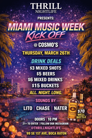 THIRSTY THURSDAYS 3/26