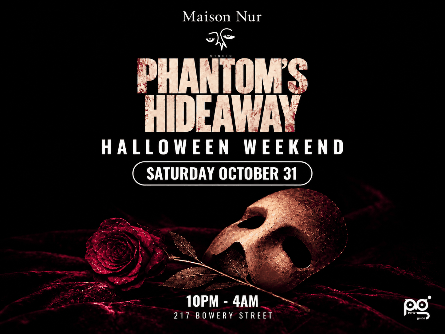 Halloween Night at Maison Nur: Phantom's Hideaway - Saturday October 31st