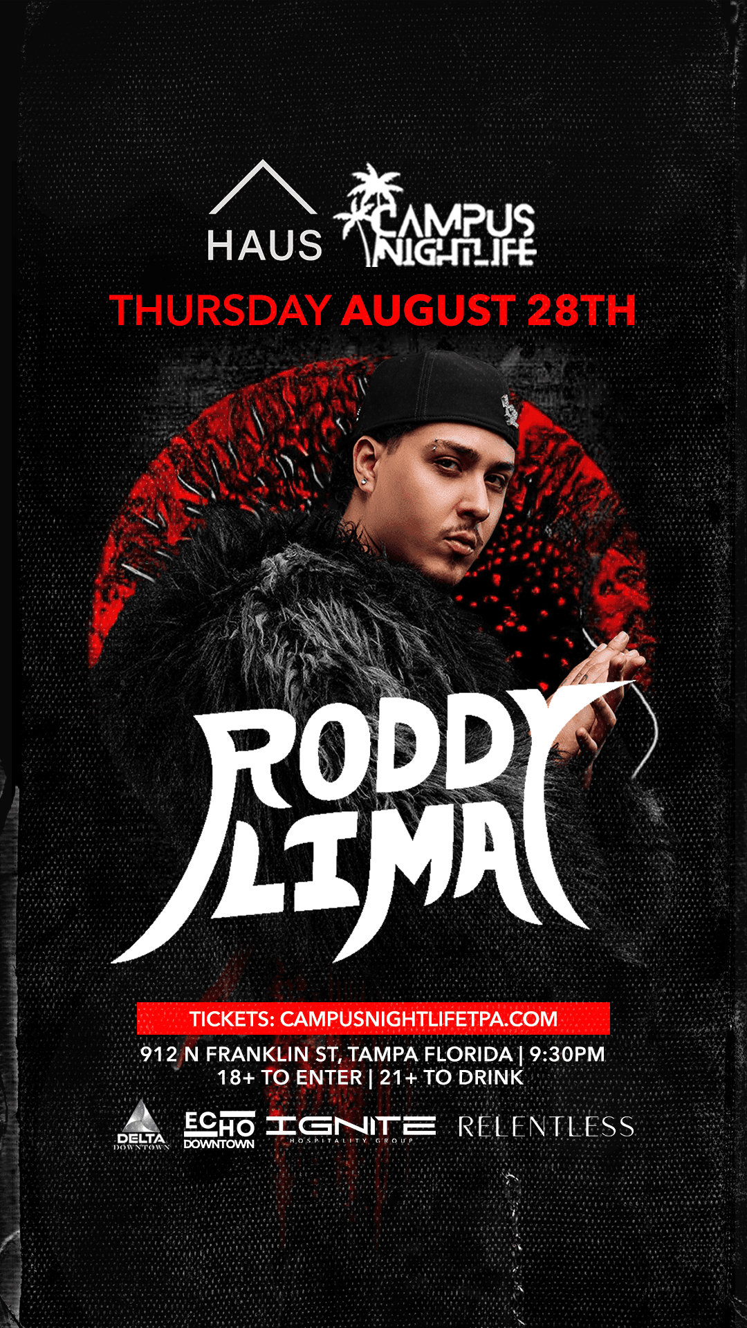 RODDY LIMA @ DELTA NIGHTCLUB TAMPA WELCOME WEEK