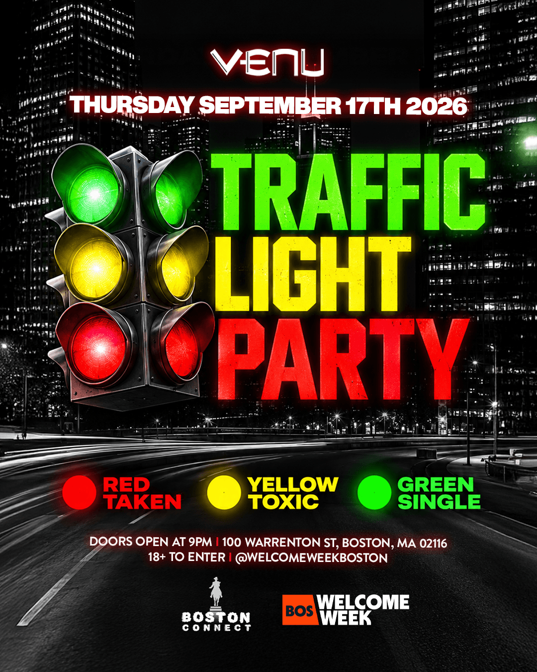 (18+) TRAFFIC LIGHT PARTY @ VENU